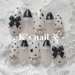 ネイルチップ♡現品販売 ワンホン スナ系 韓国 バレエコア フレンチガーリー♩