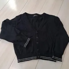 COMME CA ISM ブラック カーディガン 110A