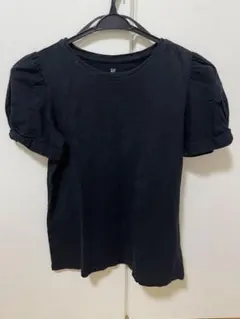 GAP KIDS パフスリーブ 半袖Tシャツ ブラック XL 150cm 黒のサムネイル
