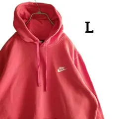 【海外古着】US NIKE ナイキ ビッグロゴ パーカー L