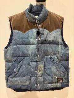 m*y様 【シェビニオン】デニムベスト× リバーシブルダウン　L m*y様 【シェビニオン】デニムベスト× リバーシブルダウン L - メルカリ
