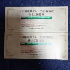 2026年5月31日迄　山陽電鉄グループ　株主優待券　２冊のサムネイル