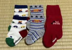 ミキハウス ホットビスケッツ ベビー靴下 3足セット