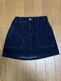 GU ダークデニム スカート 140cm