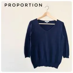 良品‼PROPORTIONレディーストップス　薄手ニット　綿100％　3