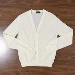 ZANONE❤︎カーディガン❤︎コットンニット❤︎46❤︎オフホワイト