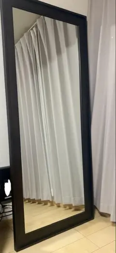 IKEA 鏡 アルマロード ALMARÖD ブラック 姿見 70x120 cm - メルカリ