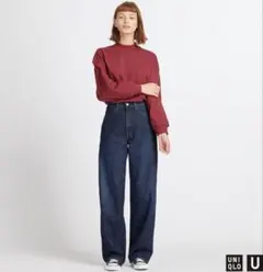UNIQLO U ワイドフィットカーブジーンズ　24