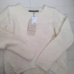 YECCA VECCA アイボリー ニットセーター Fサイズ
