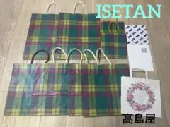 伊勢丹　ISETAN・サイズ多様　紙袋9枚！・ハンカチ用・髙島屋　紙袋付き