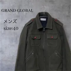 GRAND GLOBAL ブルゾン ミリタリー 40