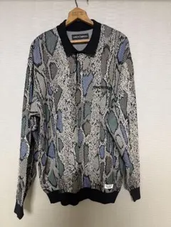 WACKO MARIA PYTHON JACQUARD POLO SHIRT