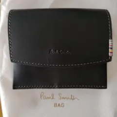 【新品未使用】ポールスミス　シグネチャーストライプタブ ミニ財布