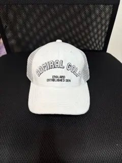 【ADMRIAL GOLF】キャップ ホワイト スポーツ　ゴルフ