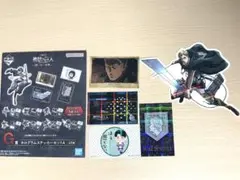進撃の巨人 一番くじ 壁の外の世界 ホログラムステッカーセットA エルヴィン