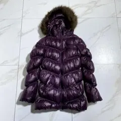 希少♡GAP フェイクファー ダウンジャケット 光沢　y2k お兄系 パープル