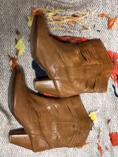 ブラウンレザーウエスタンブーツ　diesel