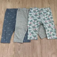 ベビー 7部丈スパッツ 3点セット 90cm