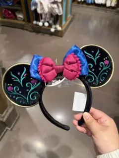 上海ディズニー　ミニーマウス風カチューシャ