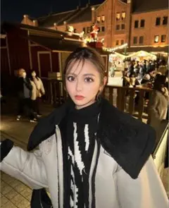 MURUA ムルーア　オーバーカラーショートフェイクムートン