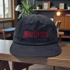 Marlboro CAPマルボロ グレー コーデュロイキャップ