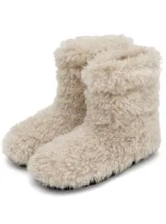 ほぼ新品⭐️すぐ発送可GRLプードルファーブーツ　[zr1263]ベージュ23cm