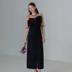 LEJA シアープリーツスリーブIラインワンピースドレス - メルカリ