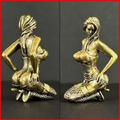 브라스 뷰티 브론즈 동상 피규어 웨스턴 아트 본디지 오브제 앤티크 레트로 섹시 뷰티