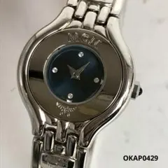 MCM エムシーエム 時計 腕時計 クォーツ ブルー 青 文字盤 ラインストーンのサムネイル