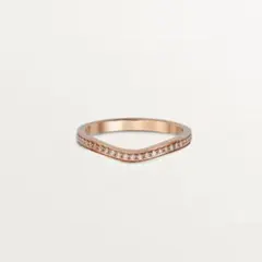 Cartier バレリーナ ハーフエタニティ リング 9号 ピンクゴールド
