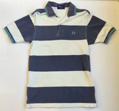 フレッドペリー　希少カラー　ポロシャツ　サイズXS表記　ボーダー　希少