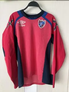 Umbro 長袖シャツ レッド ネイビー