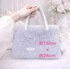 ファーバッグ ミニショルダー バッグ お出かけ もこもこ2way ハンドバッグ