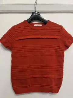 SLY オレンジ 100%コットン 半袖ニット サイズ1