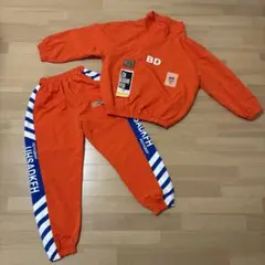 《最終値下げ✧˖*°》ダンス 衣装 オレンジ セットアップ 160cm ジャージ