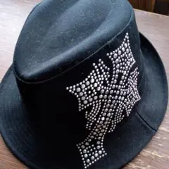 ラインストーン中折れハット　メンズ＆レディース