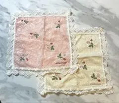 WEDGWOOD 刺繍タオルハンカチ 2枚セット