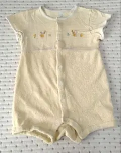 ファミリア　ベビー　半袖　ロンパース 黄色　70~85cm