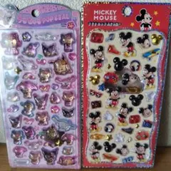 【正規品】プチドロップステッカー/ミッキーうるちゅるポップシール/日焼けサンリオ