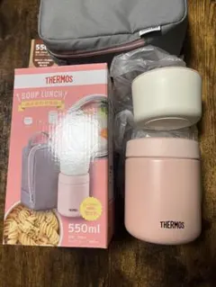 THERMOS 保温弁当箱 550ml 真空断熱スープ￼ランチセット