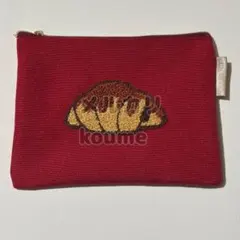 サンマルクカフェ　福袋2026 チョコクロ刺繍ポーチ　赤