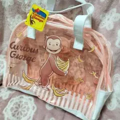 おさるのジョージ ビニールボストンバッグ プールバッグ アニメ