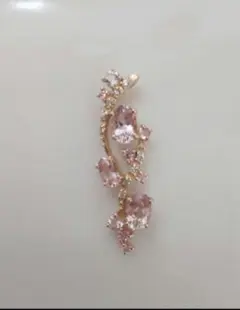 タイムセール中♡K14YG モルガナイト ダイヤ ペンダントトップ　カード鑑付