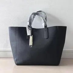 新品！INDIVIインディヴィ ハンドバッグトートバッグ黒のサムネイル