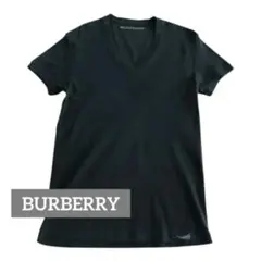BURBERRY LONDON Vネック Tシャツ ブラック