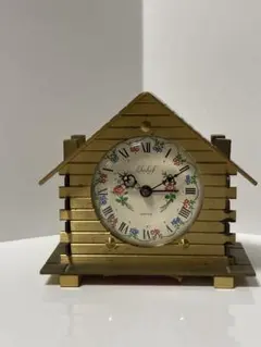 ヴィンテージ TMHOP 置き時計 ゴールド スイス製