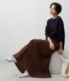 麻ロングスカートのサムネイル