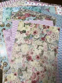 デザインペーパー＊コラージュシート100枚まとめ売り　B