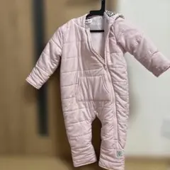 子供用　ORIGINAL フード付きロンパース ピンク　90センチ アウター
