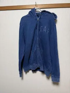 GAP XL ジップアップパーカー ブルーデニム風